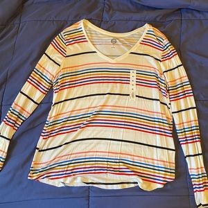 SO Long Sleeve V-Neck—XL